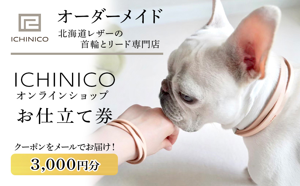 ICHINICOオンラインショップ お仕立て券3,000円分