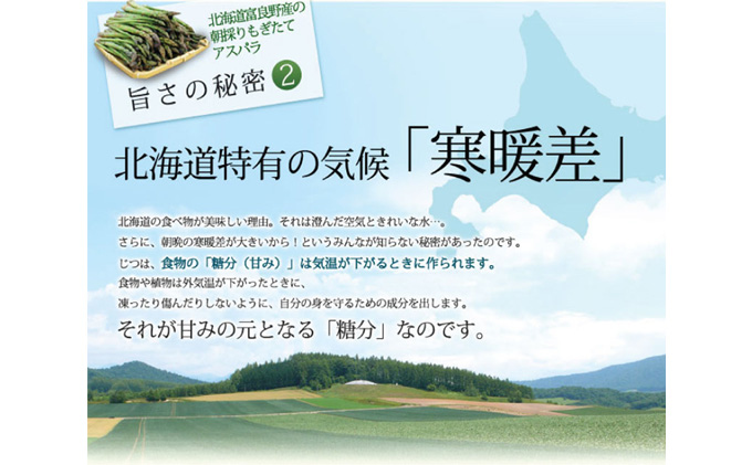 北海道ふらの産☆生で食べれるアスパラ【2kg】（S-Lサイズ混合）｜ふるラボ