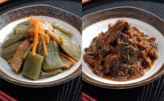 惣菜セット　北海道フキと天ぷら煮・きのこ南蛮みそ各1kg 計2kg　