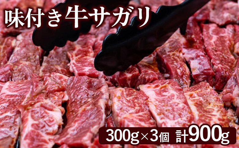 味付き牛サガリ300g×3個(計900g)[160030]