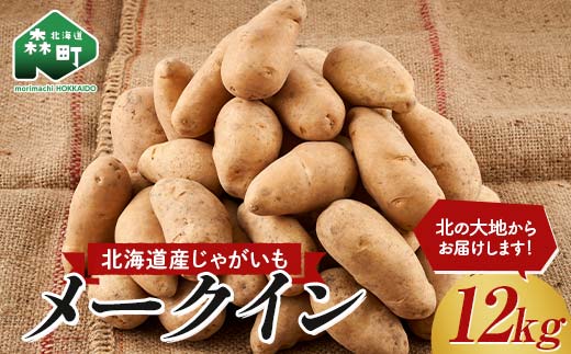 北海道産じゃがいも メークイン 12kg【2024年新じゃが】 野菜 いも イモ 芋 ポテト 料理 mr1-0701