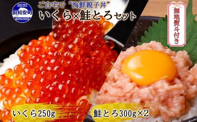 無地熨斗 北海道産 いくら醤油漬け 鮭とろ おかず 冷凍 計3個 セット イクラ 魚卵 秋鮭 鮭 トロ 海鮮 2色丼 魚介 おつまみ 珍味 簡単 手巻き寿司 ご飯のお供 おかず お取り寄せ ふるラボ