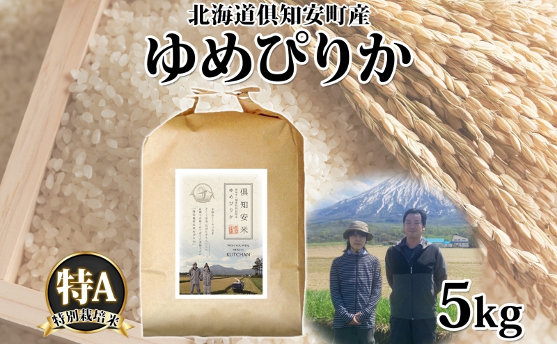 北海道 倶知安町産 ゆめぴりか 特別栽培米 精米 5kg 米 特A 白米 お米