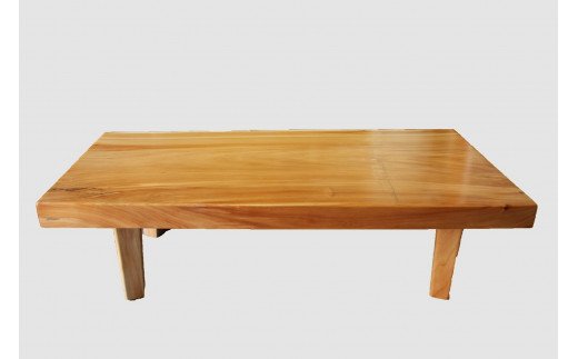 【53】座卓（テーブル）バッコヤナギ・一枚天板【厚さ約6.5cm】