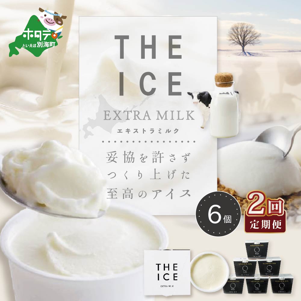 [毎月定期便][THE ICE]エキストラミルク6個×2ヵ月定期便[be003-1065-100-2]