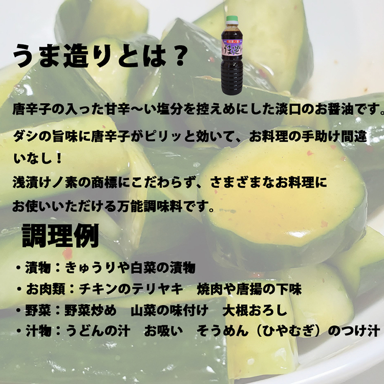 気仙沼 万能 浅漬けの素 うま造り 500ml×6本 調味料 醤油 [石渡商店