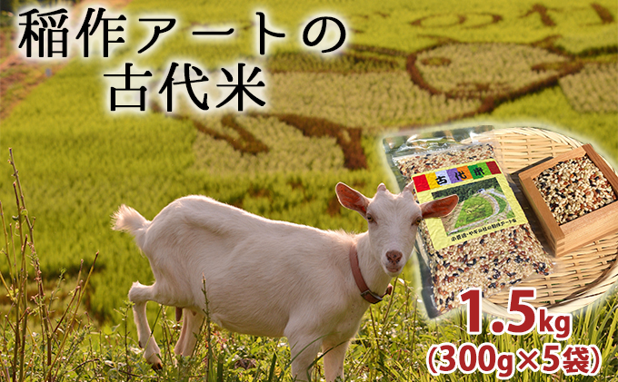 古代米（玄米）1.5kg（300g×5袋） 富山県ヤギの杜 魚津市｜ふるラボ