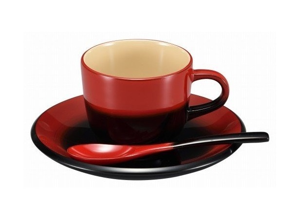 輪島塗 コーヒーカップ（曙、赤）｜ふるラボ