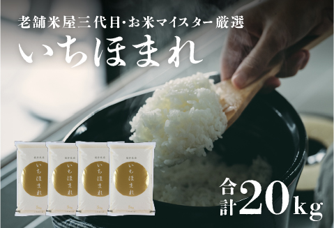 新米】【令和5年産】【12月17日決済分まで年内配送】いちほまれ 20kg