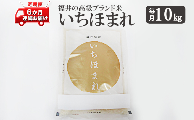 いちほまれ10キロ 福井の高級ブランド米 6ヶ月連続お届け｜ふるラボ