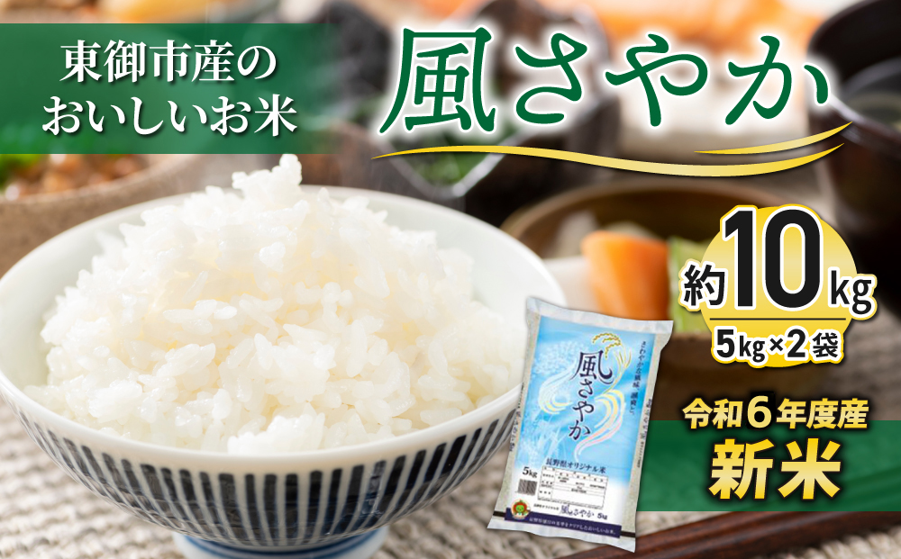 【令和6年産】東御市産おいしいお米「風さやか」約10kg｜国産 長野県産 お米 こめ 白米