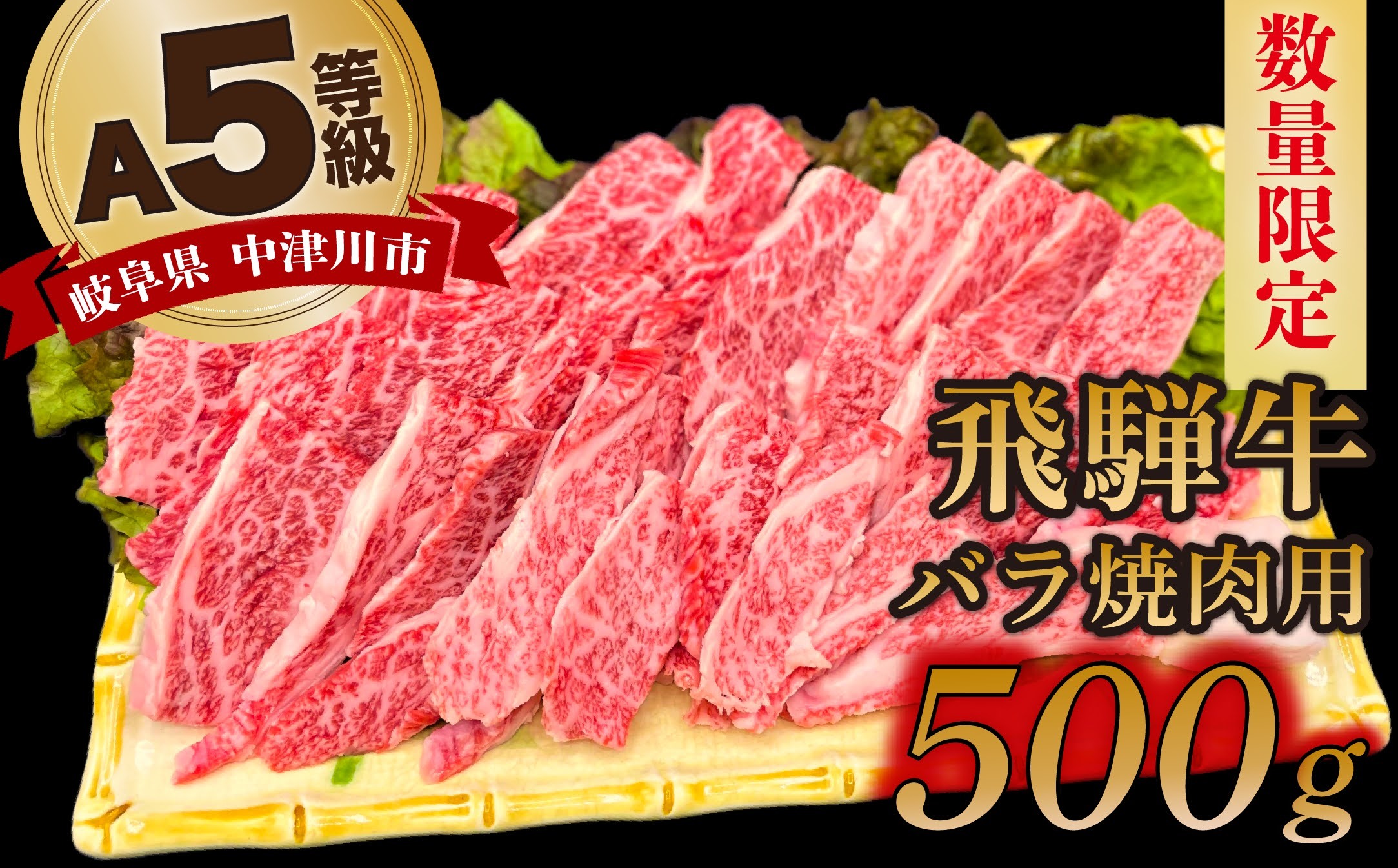 数量限定！チルド（冷蔵）発送！】「飛騨牛」A5等級バラ 500g 鉄板焼き