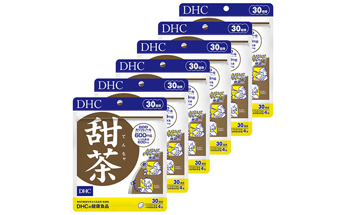 サプリ DHC 甜茶 30日分×6個 セット サプリメント イチョウ葉 イチョウ ...