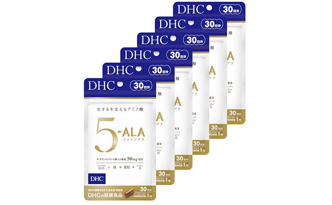 サプリ DHC 5-ALA 30日分×6個 セット サプリメント アミノ酸 ビタミン コエンザイムQ10 Q10 健康 美容 静岡 静岡県 袋井 袋井市