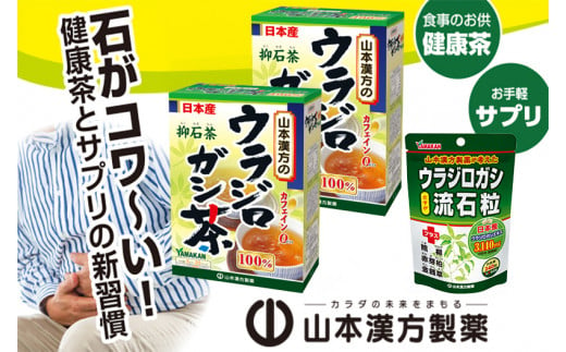 ウラジロガシ茶 20包×2箱＆ウラジロガシ 流石粒 240粒 山本漢方 ティーバッグ