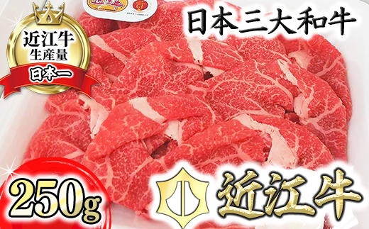 【2月末までに発送】【A4等級以上】近江牛モモすき焼用切落し 250g【DG22U-2m】