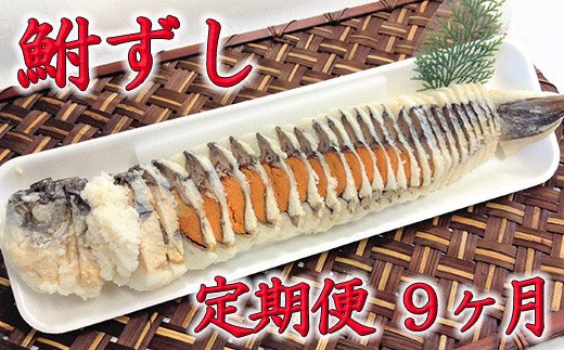 近江本にごろ　ふなずし280ｇスライス定期便（9か月連続お届け）【AD22U】