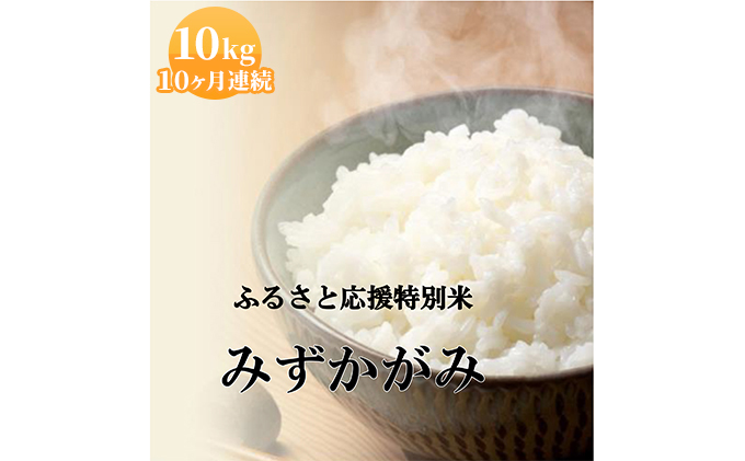 米 定期便 10ヶ月 みずかがみ BG無洗米 10kg 令和5年 ふるさと応援特別