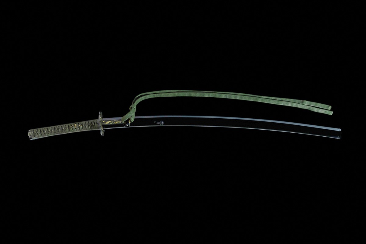 オーダーメイドの日本刀（刀：長さ76cm程度）拵付き 装飾　鞘　鍔