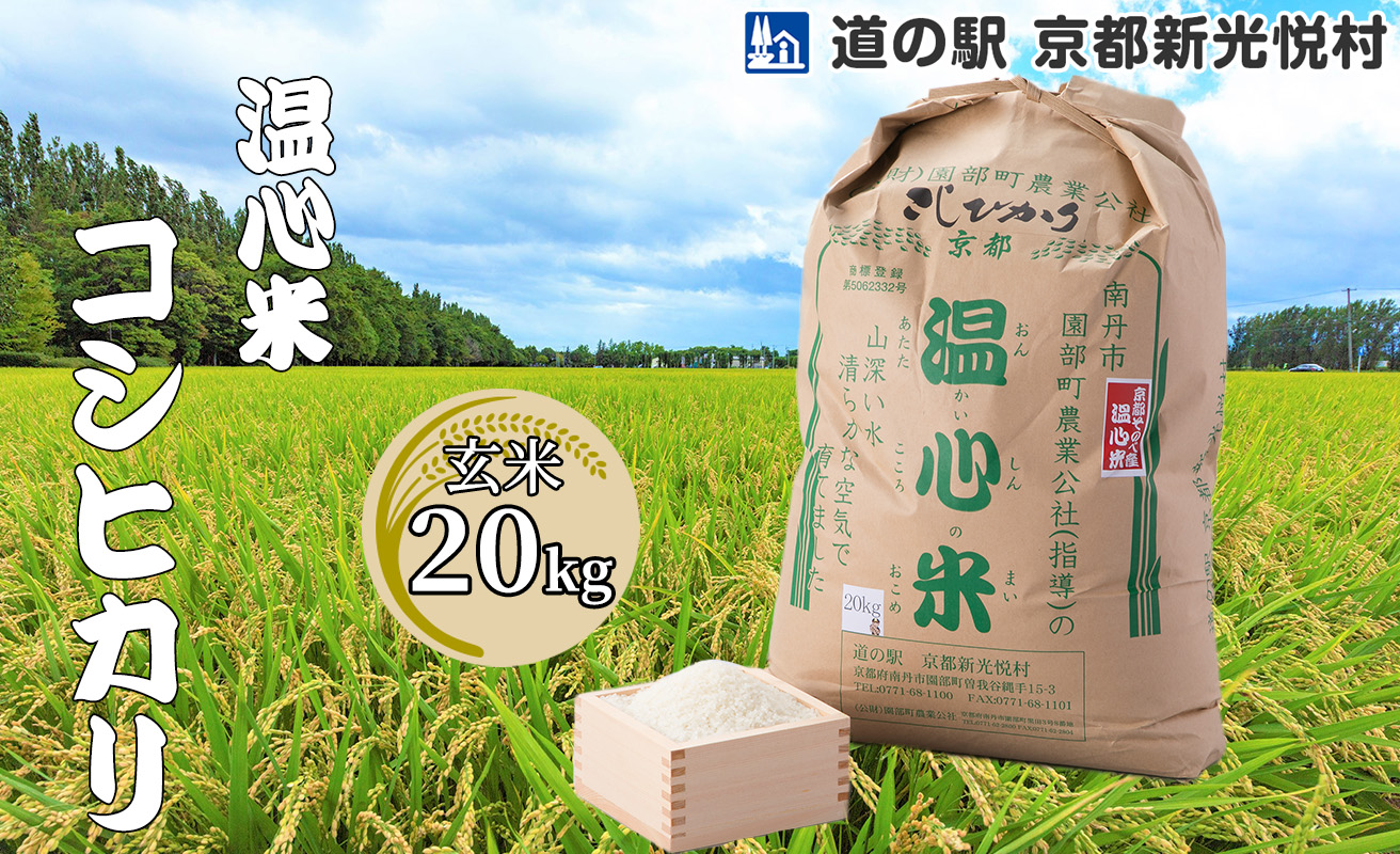 030N68 温心米コシヒカリ「玄米」20kg[高島屋選定品］