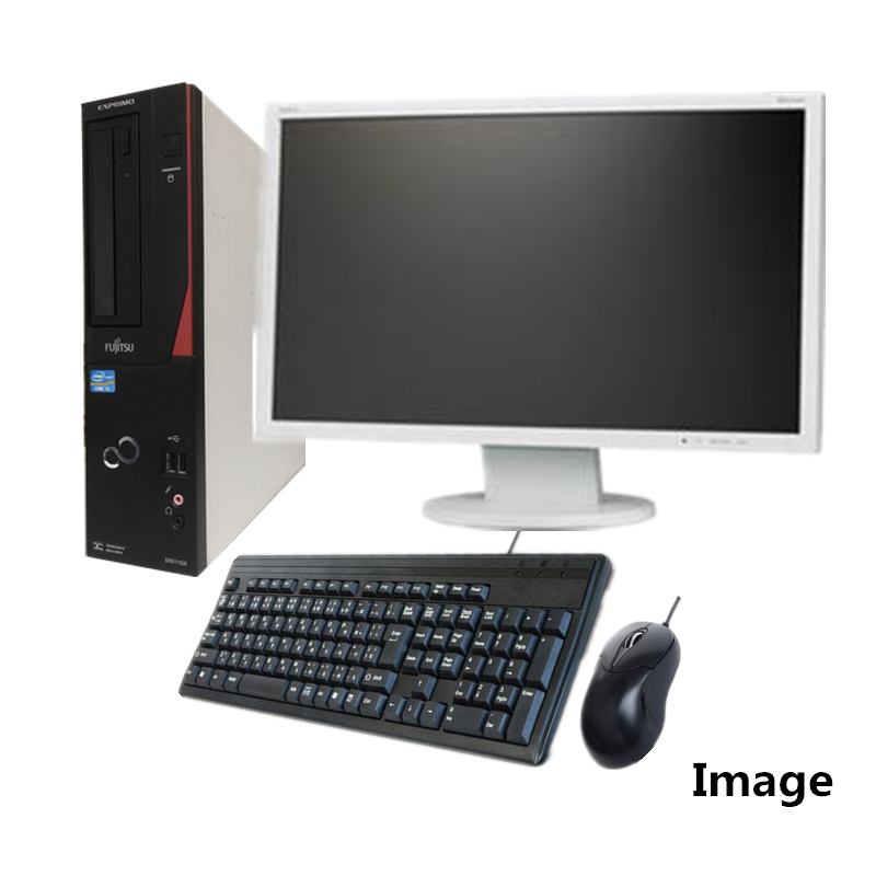 富士通製再生デスクトップパソコン Win10 液晶モニター付（８GB