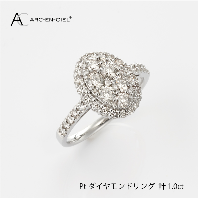 ARC-EN-CIEL PTダイヤリング（計 1.0ct）｜ふるラボ