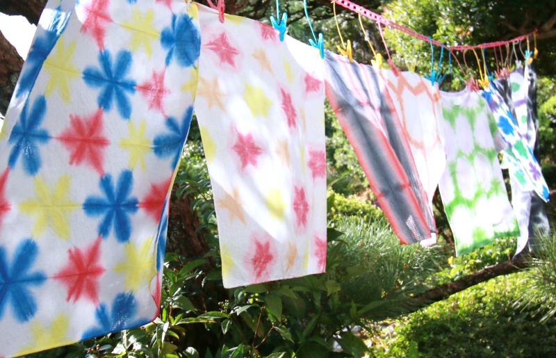 015b092 老舗呉服店で雪花絞り ハンカチの絞り染め体験 2名様分 ふるラボ