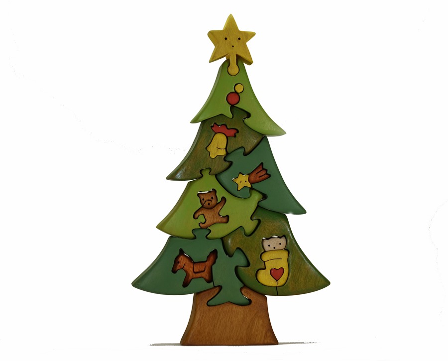 クリスマスツリーＭサイズ　知育玩具 木製パズル おもちゃ プレゼント 男の子 女の子 誕生日 クリスマス 子供 大人 ギフト つみき 積木 送料無料