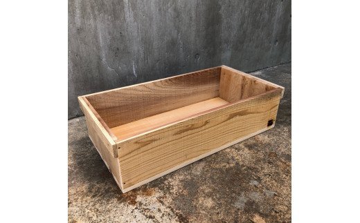 木箱（りんご箱）Bサイズ　62cm×31cm×15.5cm　(おおさか 河内材 無塗装)