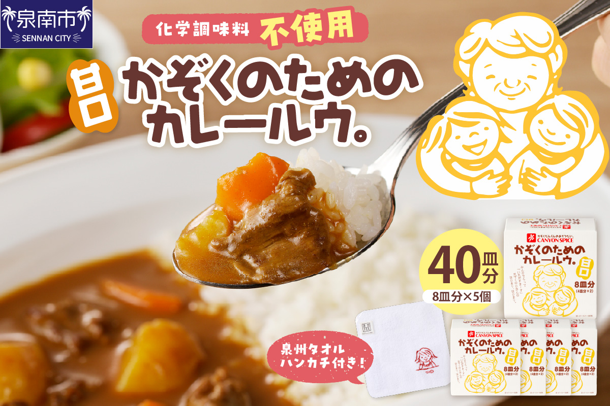 かぞくのためのカレールウ 甘口5個セット カレー カレールー カレールウ カレーセット [002E-004]