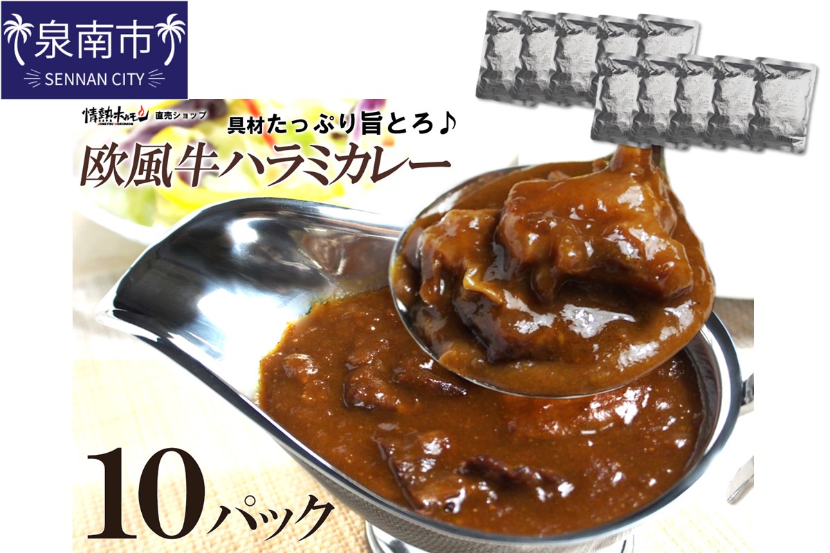 欧風牛ハラミカレー（200g×10パック）【配送不可地域：北海道・沖縄】【069D-012】