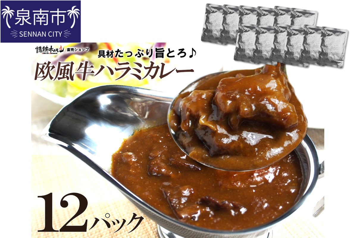 欧風牛ハラミカレー（200g×12パック）【配送不可地域：北海道・沖縄】【069D-013】