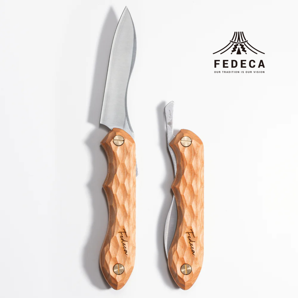 【FEDECA】折畳式料理ナイフ 名栗オノオレカンバ 001022