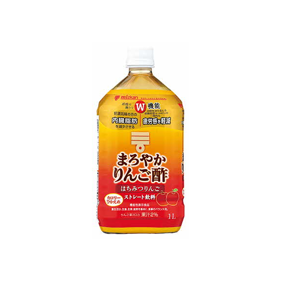 まろやかりんご酢 はちみつりんご ストレート1L 6本