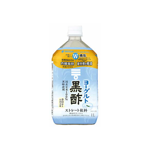 ヨーグルト黒酢 ストレート1L 6本