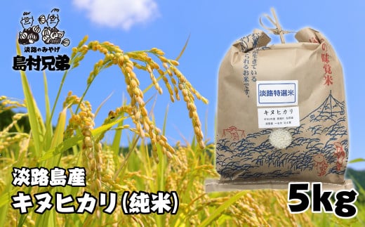 淡路島産　お米「キヌヒカリ」（純米）5ｋｇ　　[精米 米 お米 白米]