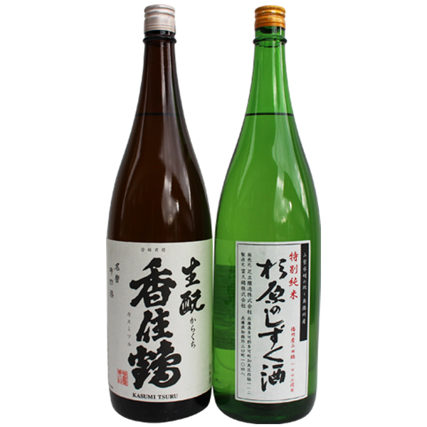 富久錦 「杉原のしずく酒」、香住鶴「生もと辛口」1.8L詰め合わせ[548]｜ふるラボ