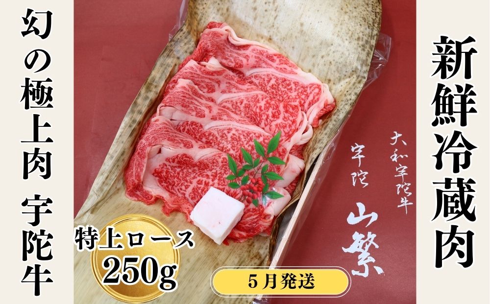 ＜5月発送＞名産 認定肉 宇陀牛 国産 黒毛和牛 特上 ロース すき焼き 約250g チルド / 宇陀 山繁 ふるさと納税 牛肉 人気 ギフト 寄付 ランキング おすすめ グルメ 肉 返礼品 商品 送料無料 送料込