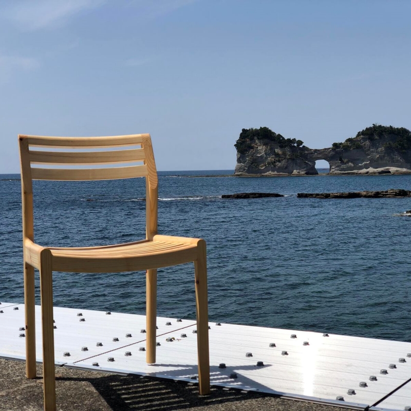 BokuMokuあかね材チェア３脚セット / 田辺市 熊野 あかね材 紀州材 木 家具 椅子 いす チェア 椅子セット 3脚セット