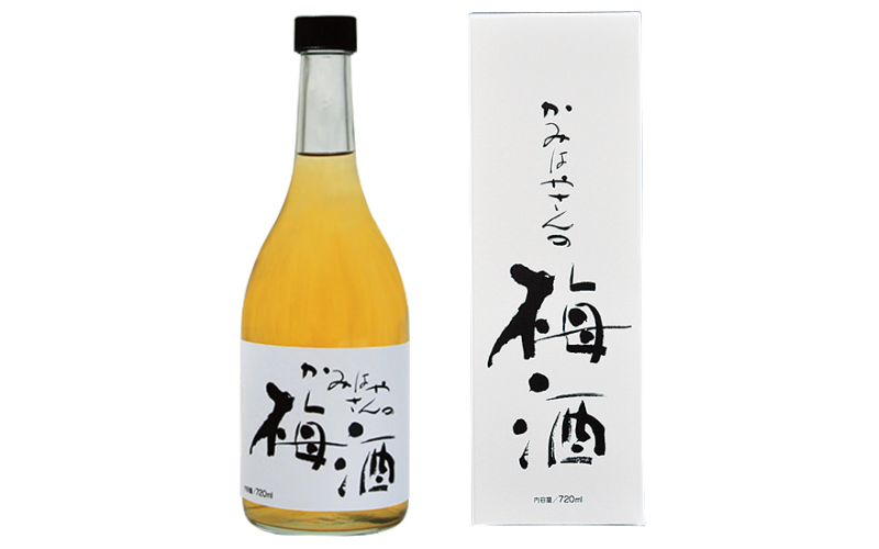 かみはやさんの梅酒 [白] 720ml アルコール度数11% / 梅干し 梅干 梅 うめ 梅酒 酒 紀州南高梅 南高梅 和歌山 紀州産 完熟梅 本格梅酒 ギフト プレゼント お土産 手土産[okh019]