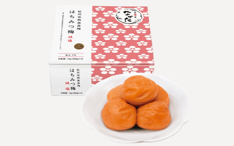 [3カ月定期便]紀州南高梅 はちみつ梅 減塩(塩分3%)1kg(500g×2) / A級品 和歌山 田辺市 紀州南高梅 南高梅 梅干し 梅干 梅 はちみつ梅 減塩 塩分控えめ[nkt021-tk]