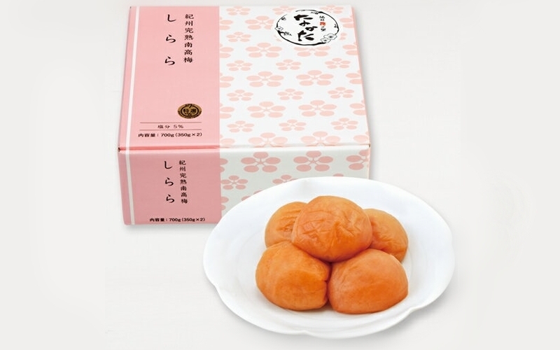 [3カ月定期便]紀州産南高梅 梅干し しらら (塩分5%)700g(350g×2入) / A級品 梅干し 梅干 梅 和歌山 田辺 紀州南高梅 南高梅 うす塩 減塩 塩分控えめ ご飯のお供[nkt015-tk]