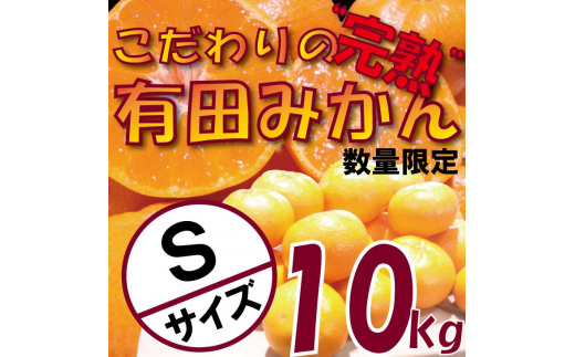 ＼農家直送/完熟 有田みかん 10kg Sサイズ 有機質肥料100%