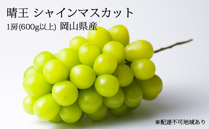 ぶどう［2023年先行予約］晴王 シャインマスカット 1房（600g以上