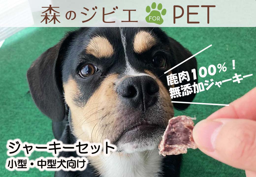 A97 森のジビエ for PET 鹿モモ肉＆肺(ラング)ジャーキーセット【小型・中型犬向け】