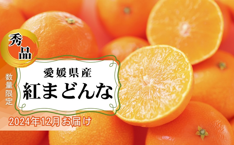 愛媛県産 紅まどんな「秀品」JA正規品 約2.7kg 数量限定30箱 12月～順次発送【柑橘 甘い 高級 極上 直送 正規みかん 愛果28号】