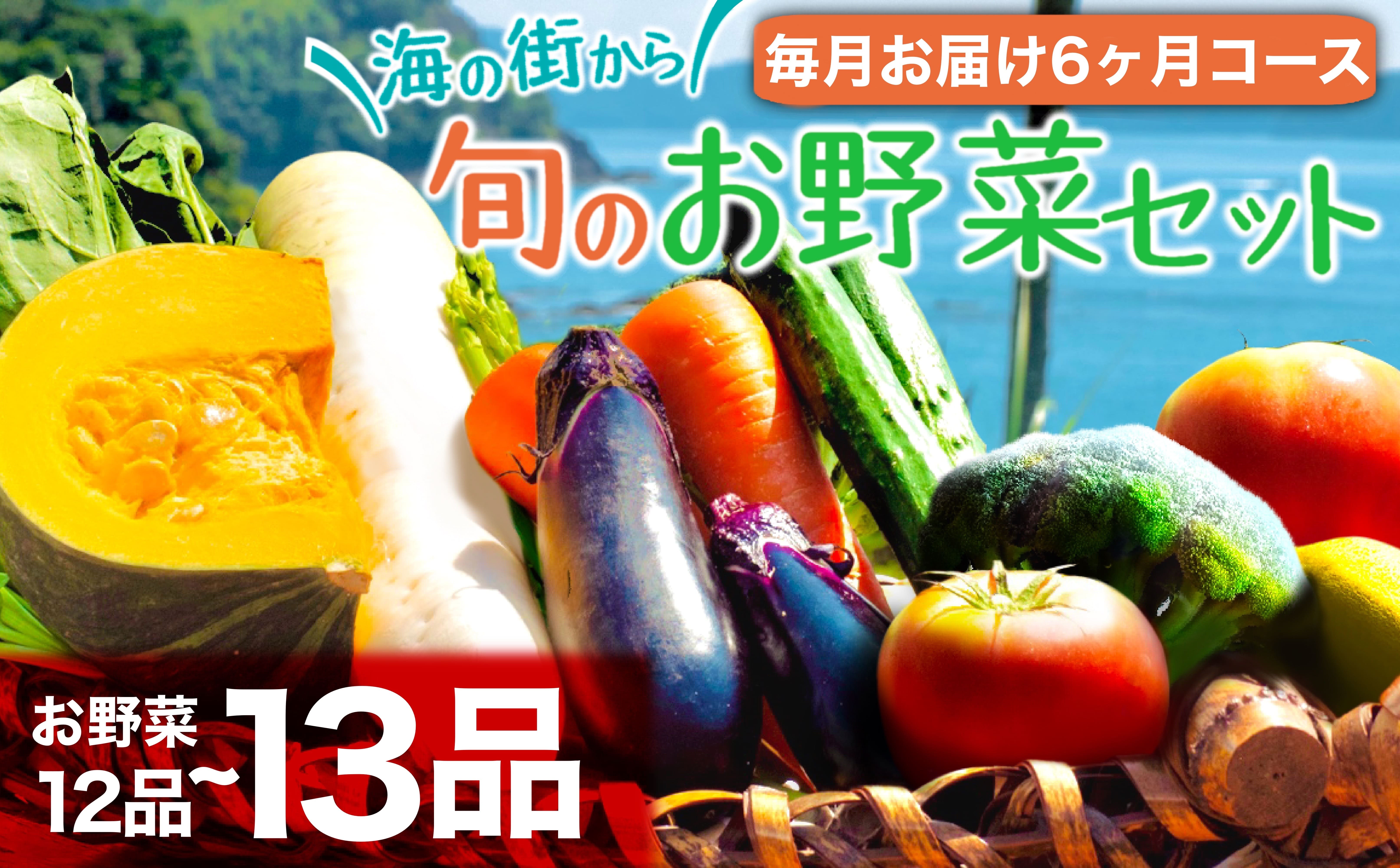 6ヶ月定期便 お野菜セット(12〜13品前後)