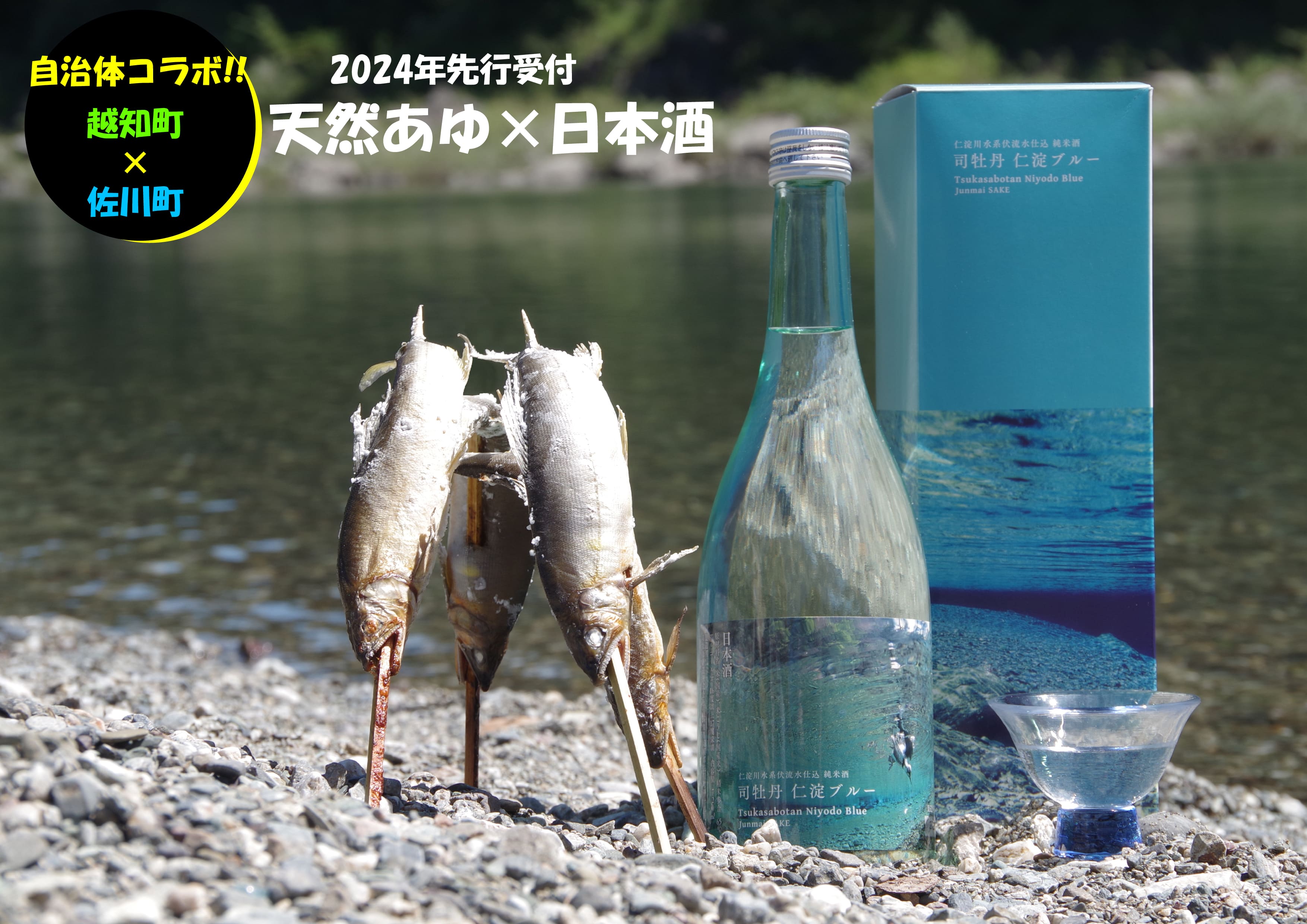 （2024年先行受付）自治体コラボ　鮎×日本酒