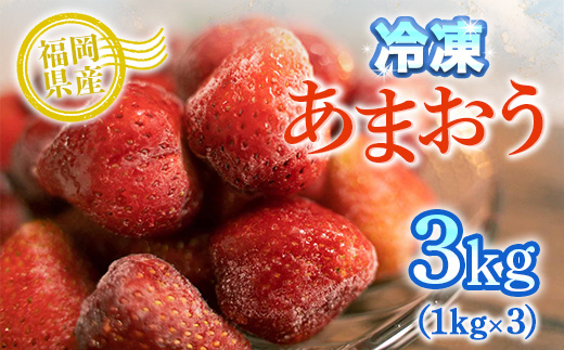 MZ028 冷凍あまおう 3kg（1kg×3）いちご 果物 フルーツ