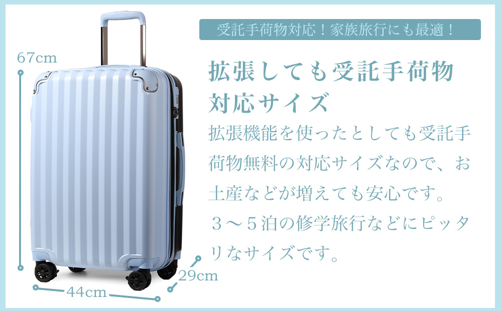 エー・エル・アイ スーツケース UNION JACK 67.5 cm マットブラック